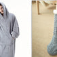 Hoodie Sweatshirt With Big Pocket Tops Sweater Comfortable Loose Double-Sided Fleece Thicker Wearable Blanket