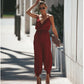 Women's Jumpsuit Flowers Print Spaghetti Strap Romper