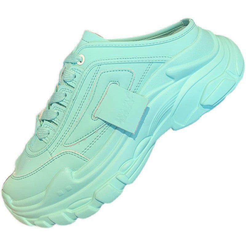 Sponge Cake Thick Bottom Lazy White Shoes Ins Dad Shoe Trend