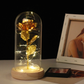 Enchanted Forever Rose Flower In Glass LED Light Christmas Decoration