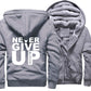 Never Give Up Men's hoodie padded jacket