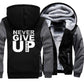 Never Give Up Men's hoodie padded jacket