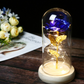 Enchanted Forever Rose Flower In Glass LED Light Christmas Decoration