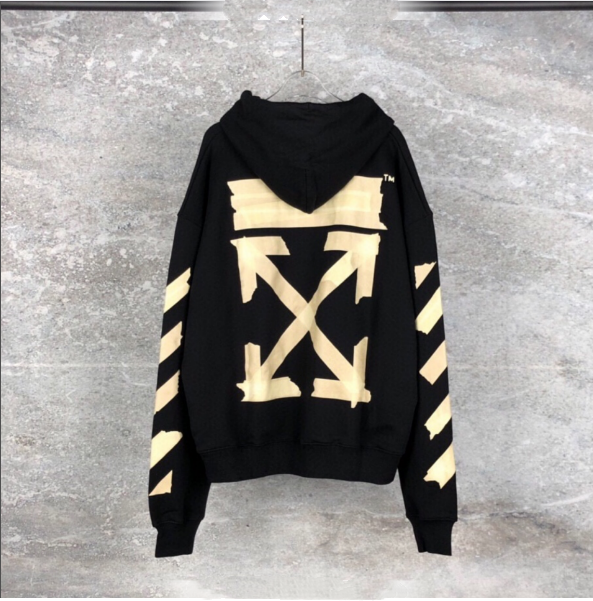 OFF-WHITE Black HOODIE