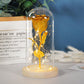 Enchanted Forever Rose Flower In Glass LED Light Christmas Decoration
