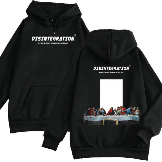 American Floral Aesthetic Graphics Last Supper Unisex  hoodie