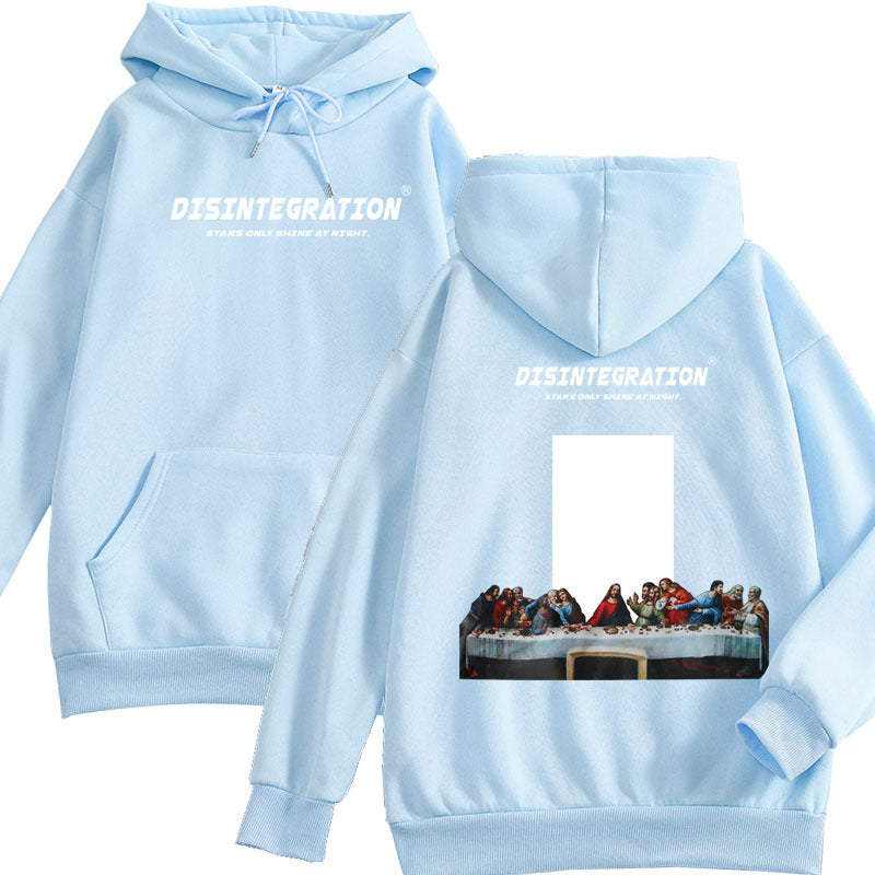 American Floral Aesthetic Graphics Last Supper Unisex  hoodie