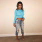 Long Sleeve O-Neck Basic Short Crop Tops Women T-shirts