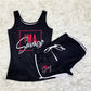 Sexy Suspender Shorts Set