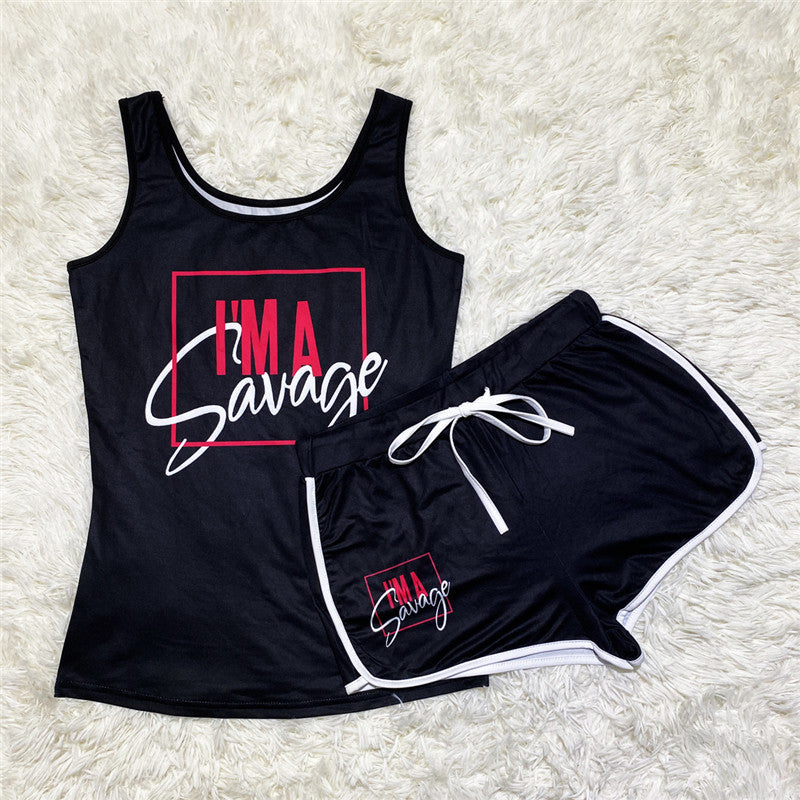 Sexy Suspender Shorts Set