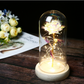 Enchanted Forever Rose Flower In Glass LED Light Christmas Decoration