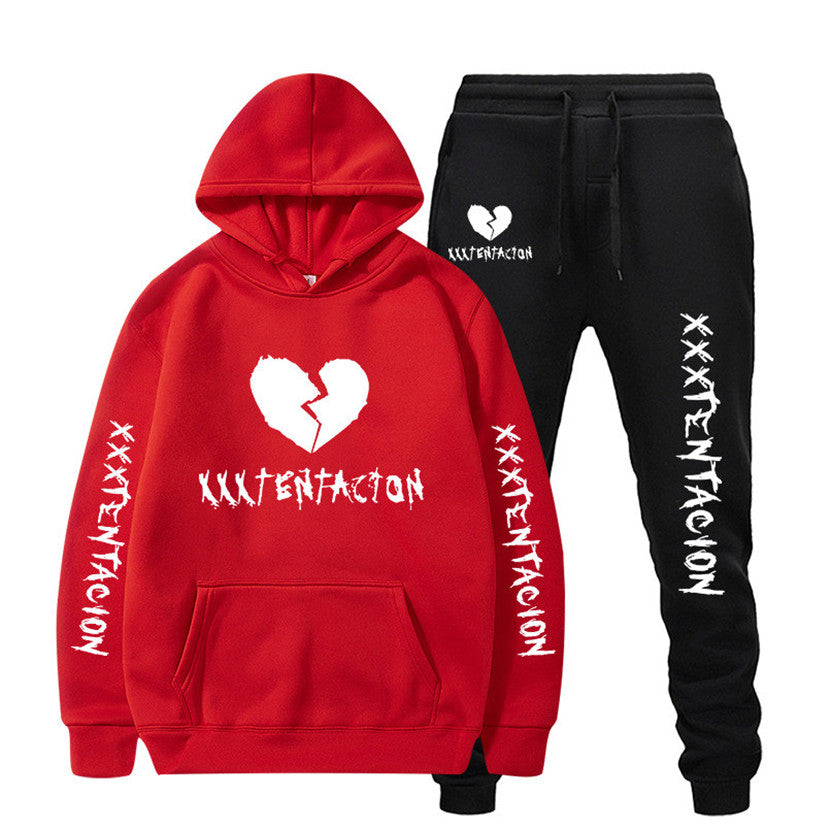 XXX TENTACION HOODIE & SWEATPANTS fit
