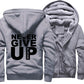Never Give Up Men's hoodie padded jacket