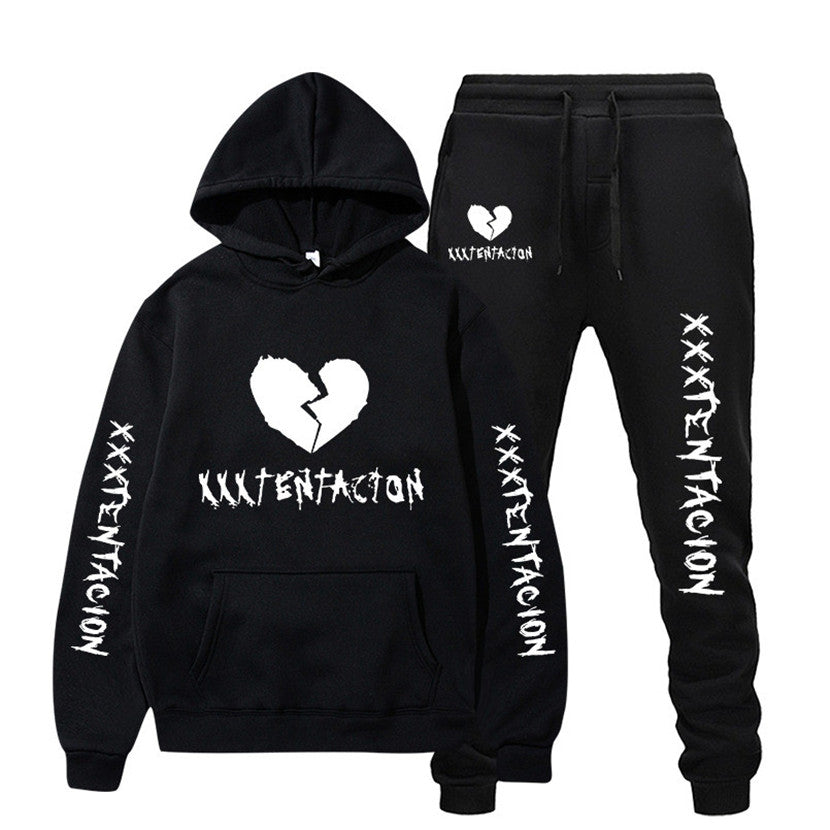 XXX TENTACION HOODIE & SWEATPANTS fit