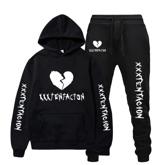 XXX TENTACION HOODIE & SWEATPANTS fit