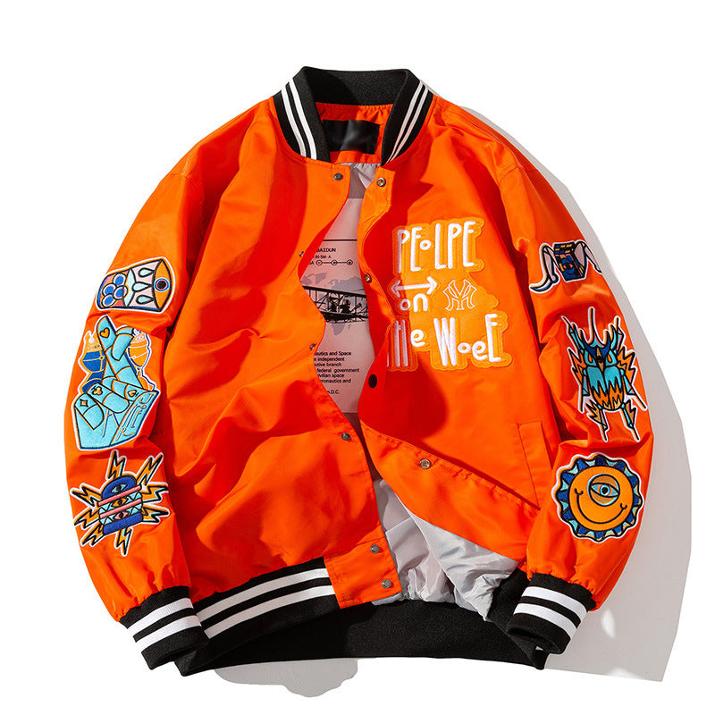 PEOPLE ON ME WOEE CASUAL HIP HOP JACKET