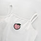 Fruit Peach Sexy Spaghetti Strap White Bodysuit Jumpsuit Romper