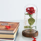 Enchanted Forever Rose Flower In Glass LED Light Christmas Decoration