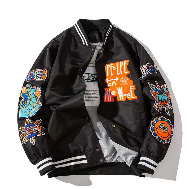 PEOPLE ON ME WOEE CASUAL HIP HOP JACKET