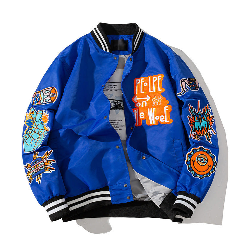 PEOPLE ON ME WOEE CASUAL HIP HOP JACKET