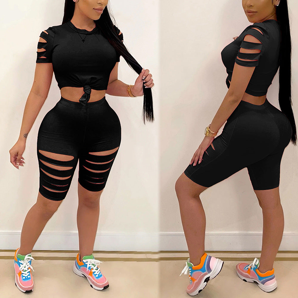 Broken Hole Silk Fit